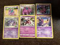 Karty pokemon oryginalne starsze zestaw Nidorino Nidoking Nidoran