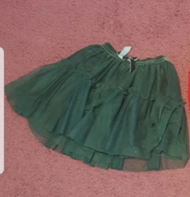 Spódnica zielona,spódniczkia tiulowa H&M 122/128