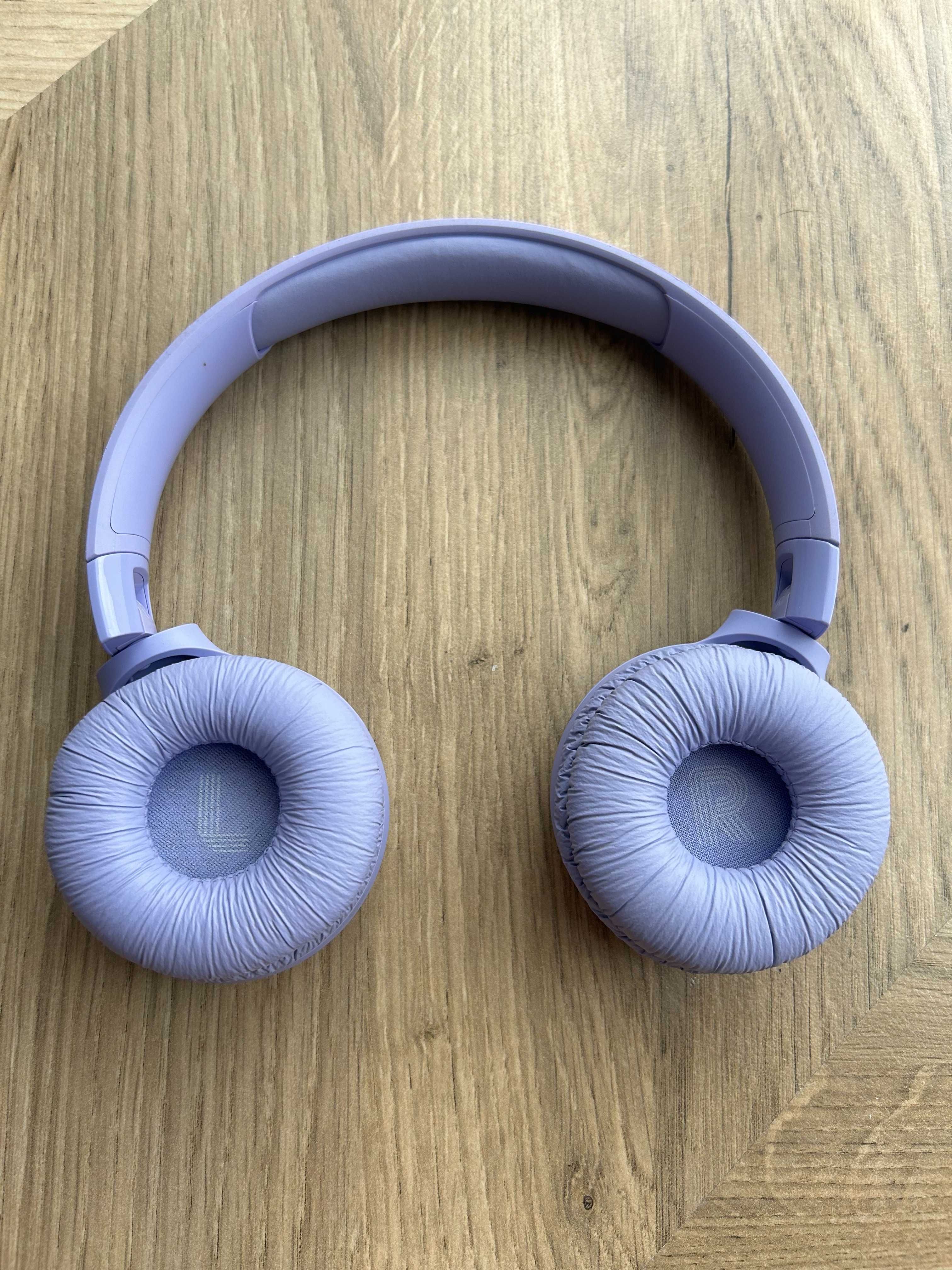 Składane słuchawki bezprzewodowe JBL Tune 520 BT, kolor fioletowy