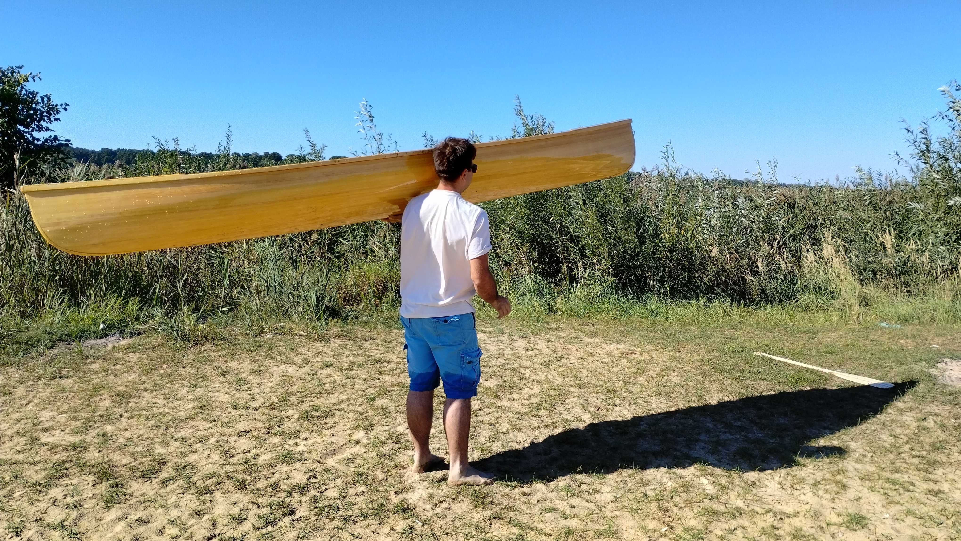 Canoe drewniane  jednoosobowe | Kajak Kanu łódź drewniana kanadyjka |