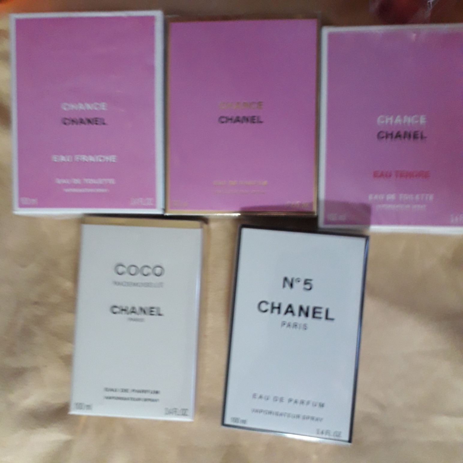 Chanel Coco Mademoiselle.№5.Chance.Tendre.Fraighe.100ml