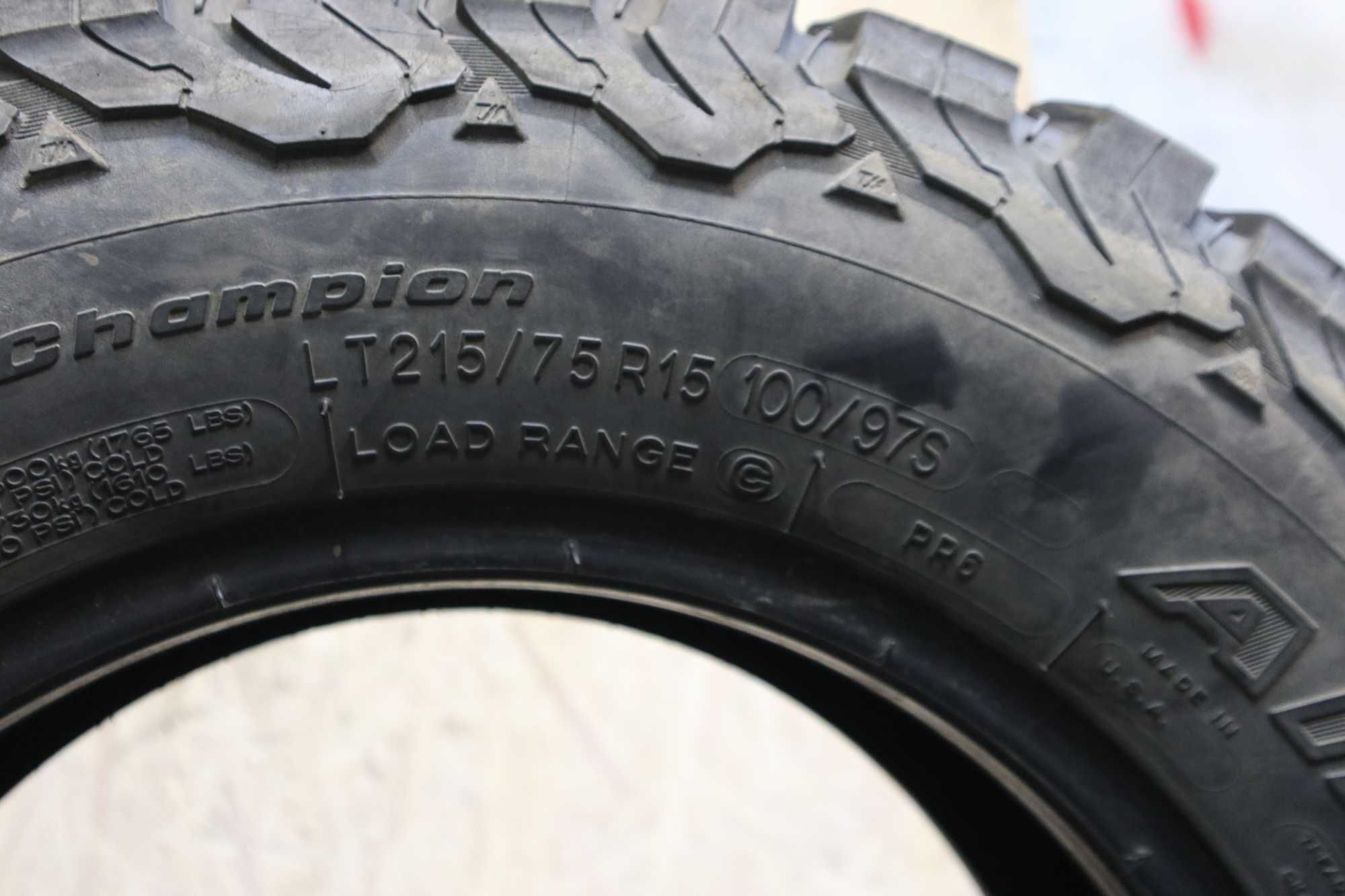 Пара літніх шин BF Goodrich All Terrain T/A 215/75 R15 9mm (арт. 286)