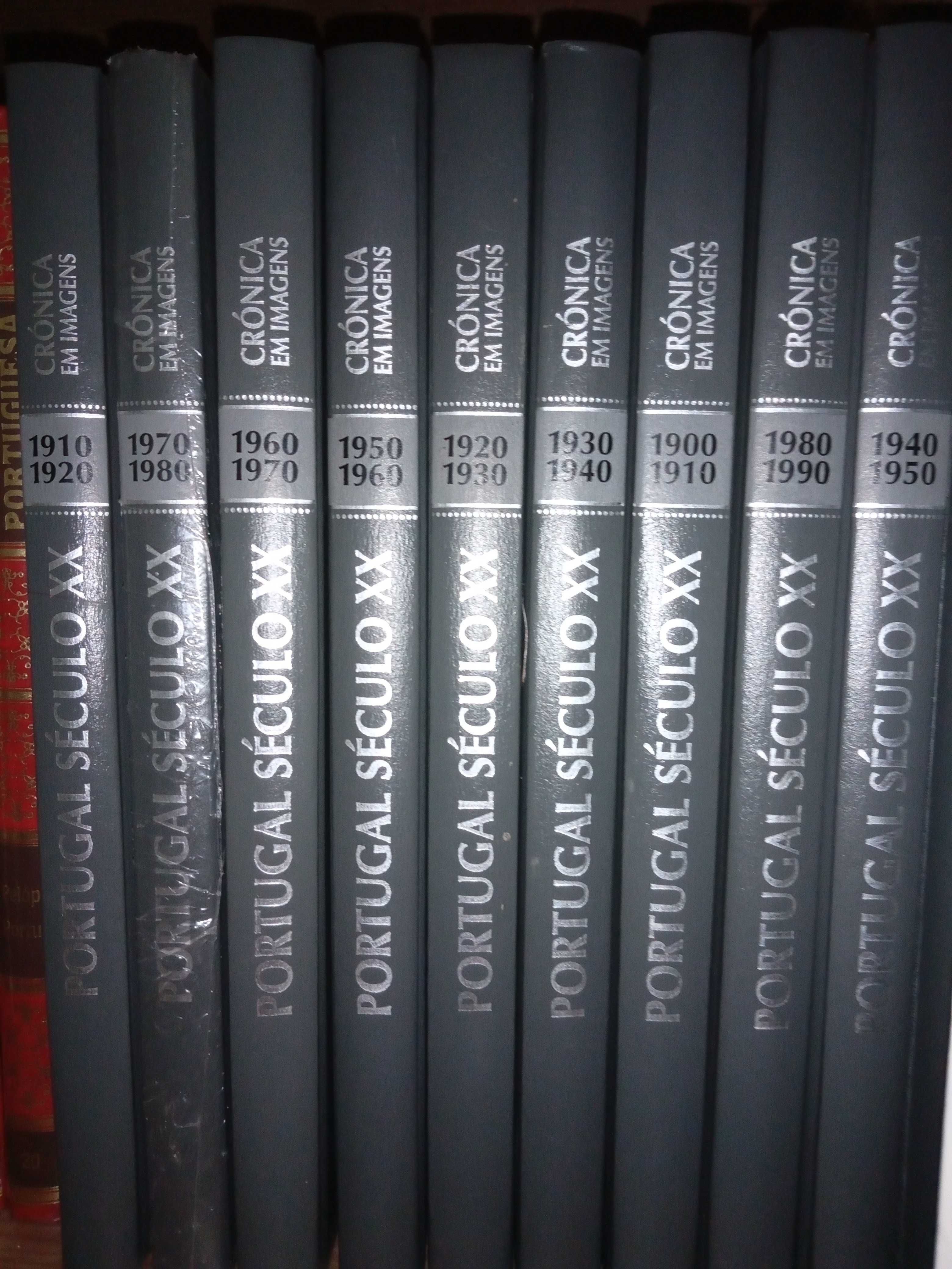 várias coleções de livros