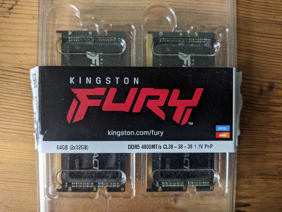 64GB (2x32GB) Kingston FURY DDR5 4800MHz so-dimm do laptopa