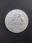 Moeda de 1 Escudo 5 de Outubro 1910, em prata.