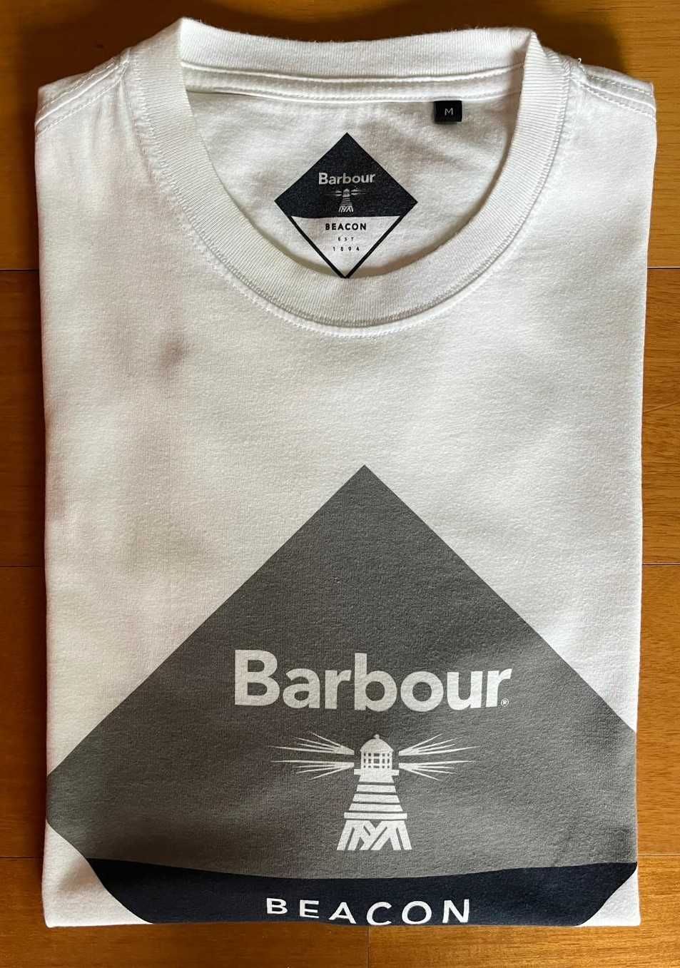 T-shirt branca da Barbour - Homem - Tamanho M