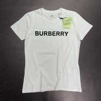 NEW COLLECTION! Базовая женская футболка Burberry в белом цвете S-XXL
