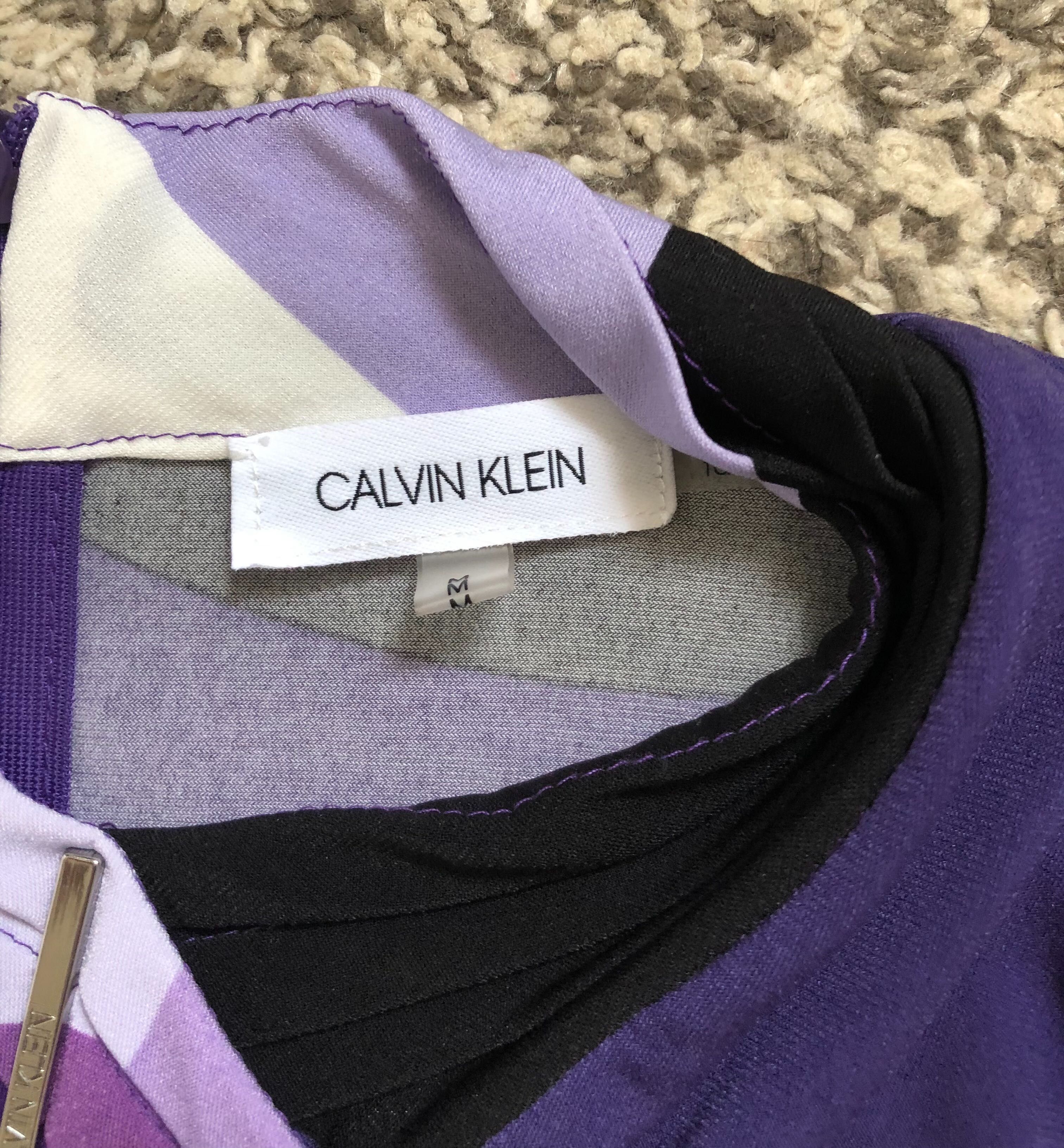 Bluzka Calvin Klein w geometryczne wzory