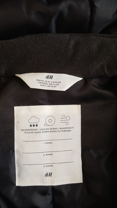 Комбінезон зимовий H&M 92