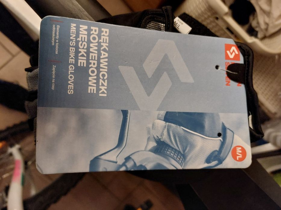 Męskie rękawiczki rowerowe M L nowe rękawiczki na rower kijki treking