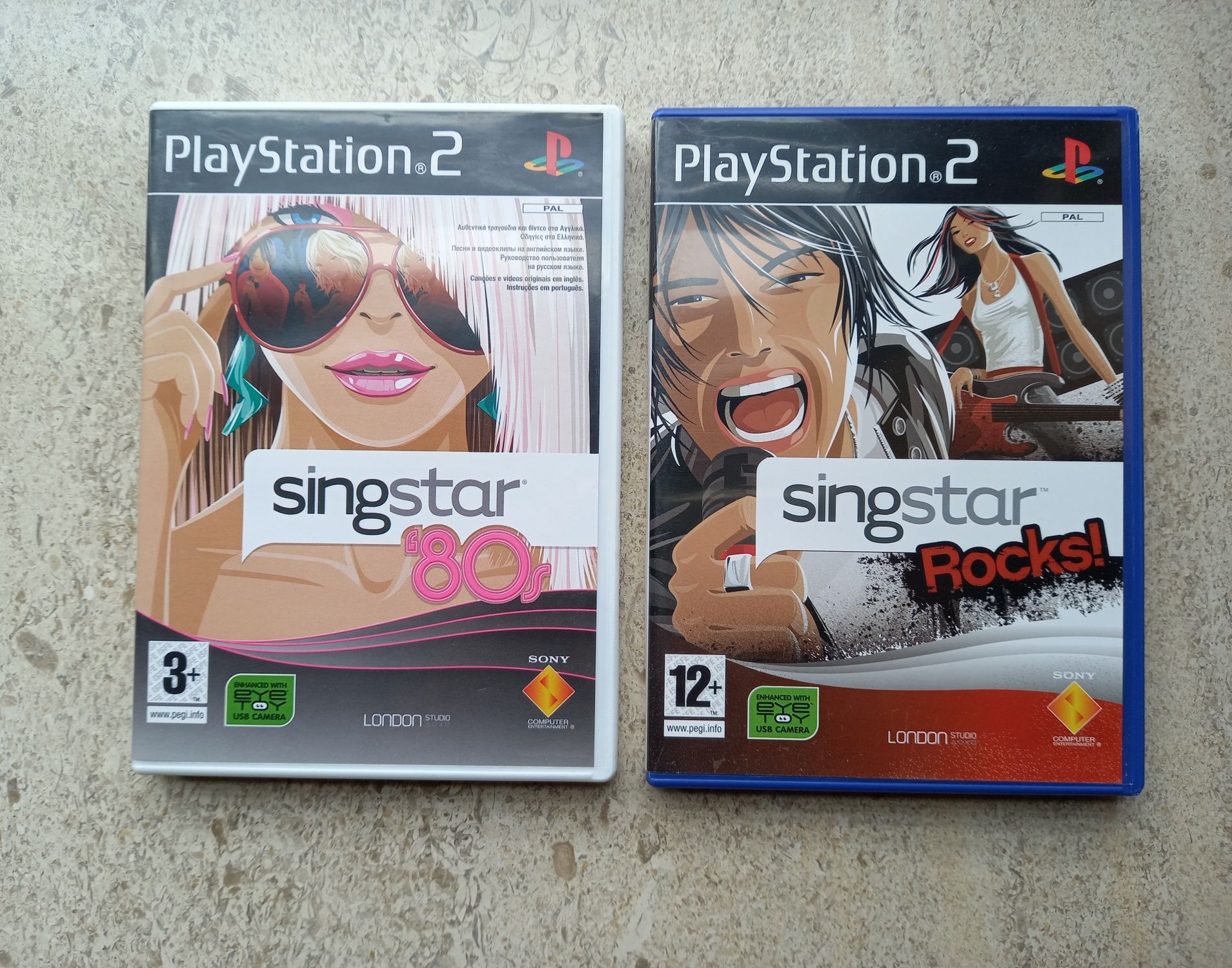 Playstation 2 - singstar 80s + singstar rocks