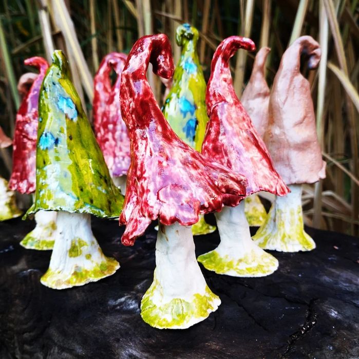 Grzybki ceramiczne rękodzieło