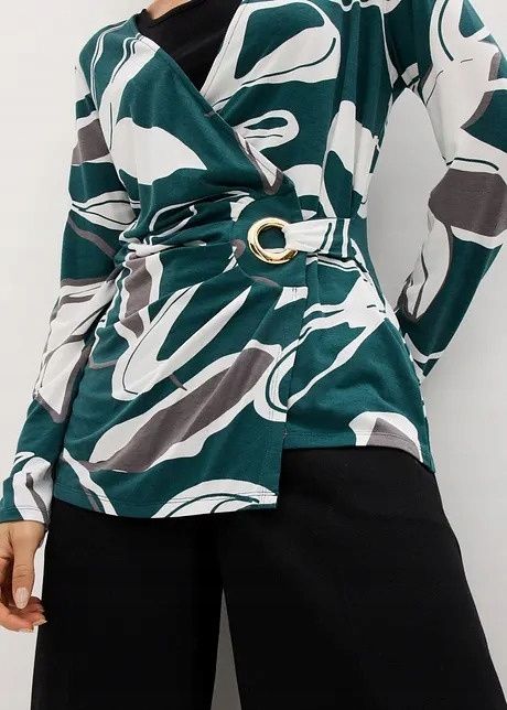 B.P.C bluzka wzorzysta z poduszkami r.40/42