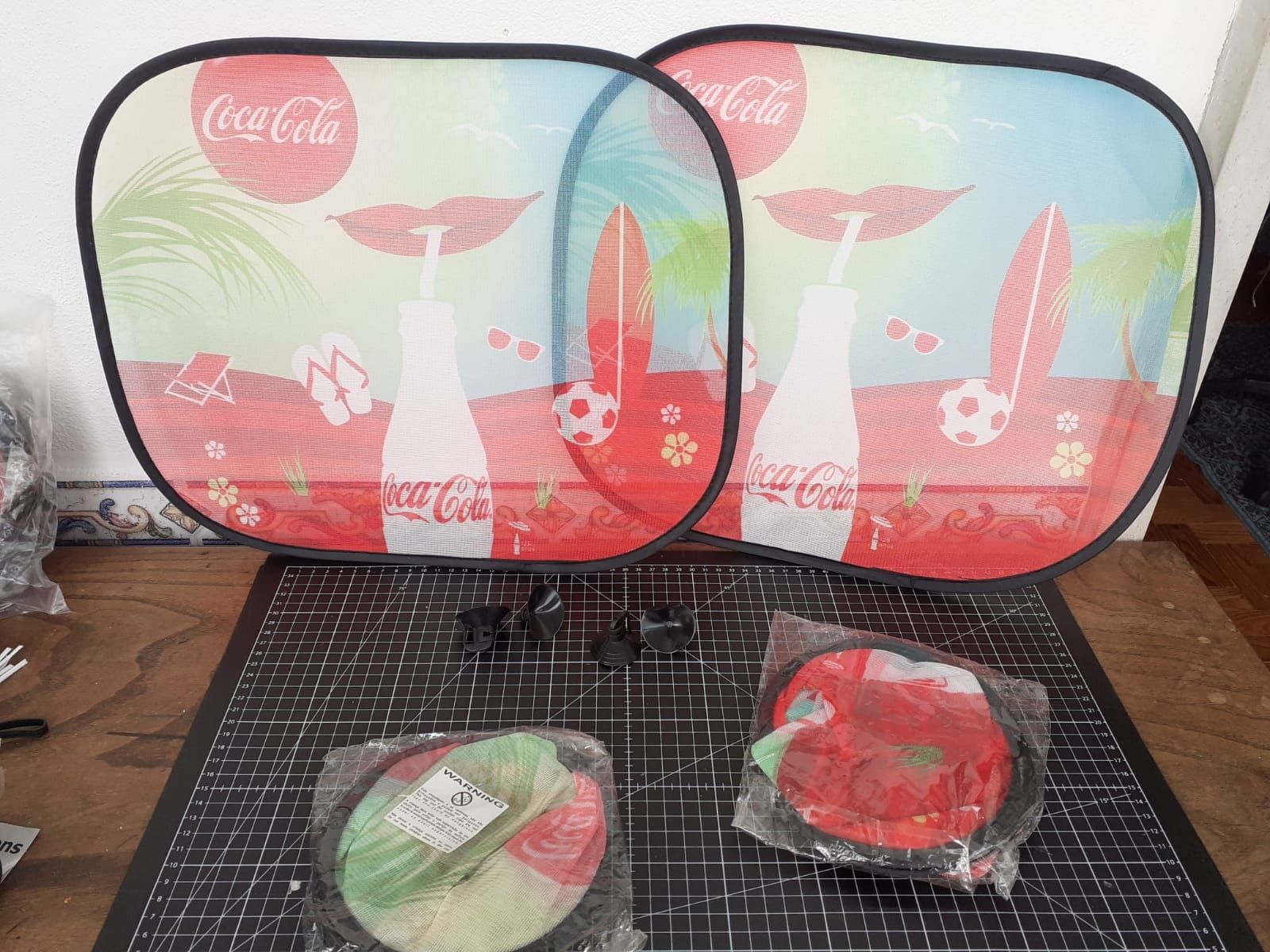 Protecção para janelas de carro. Para sol marca Coca-Cola