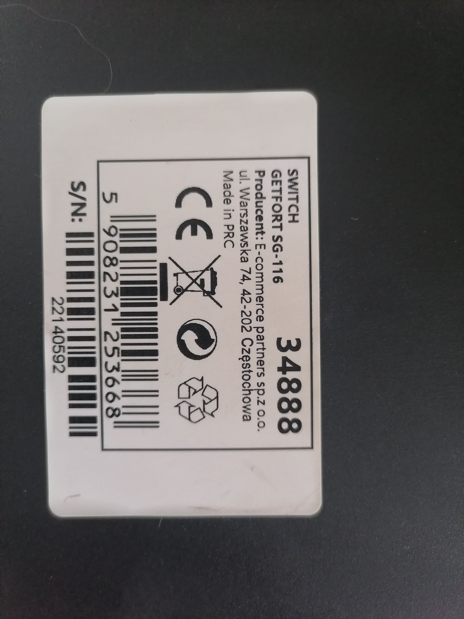 Switch getfort sg 116