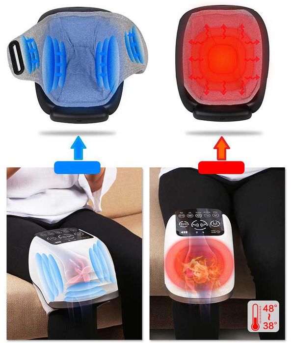 Masażer kolana Bezprzewodowy na kolano Uciskowy wibracją grzaniem