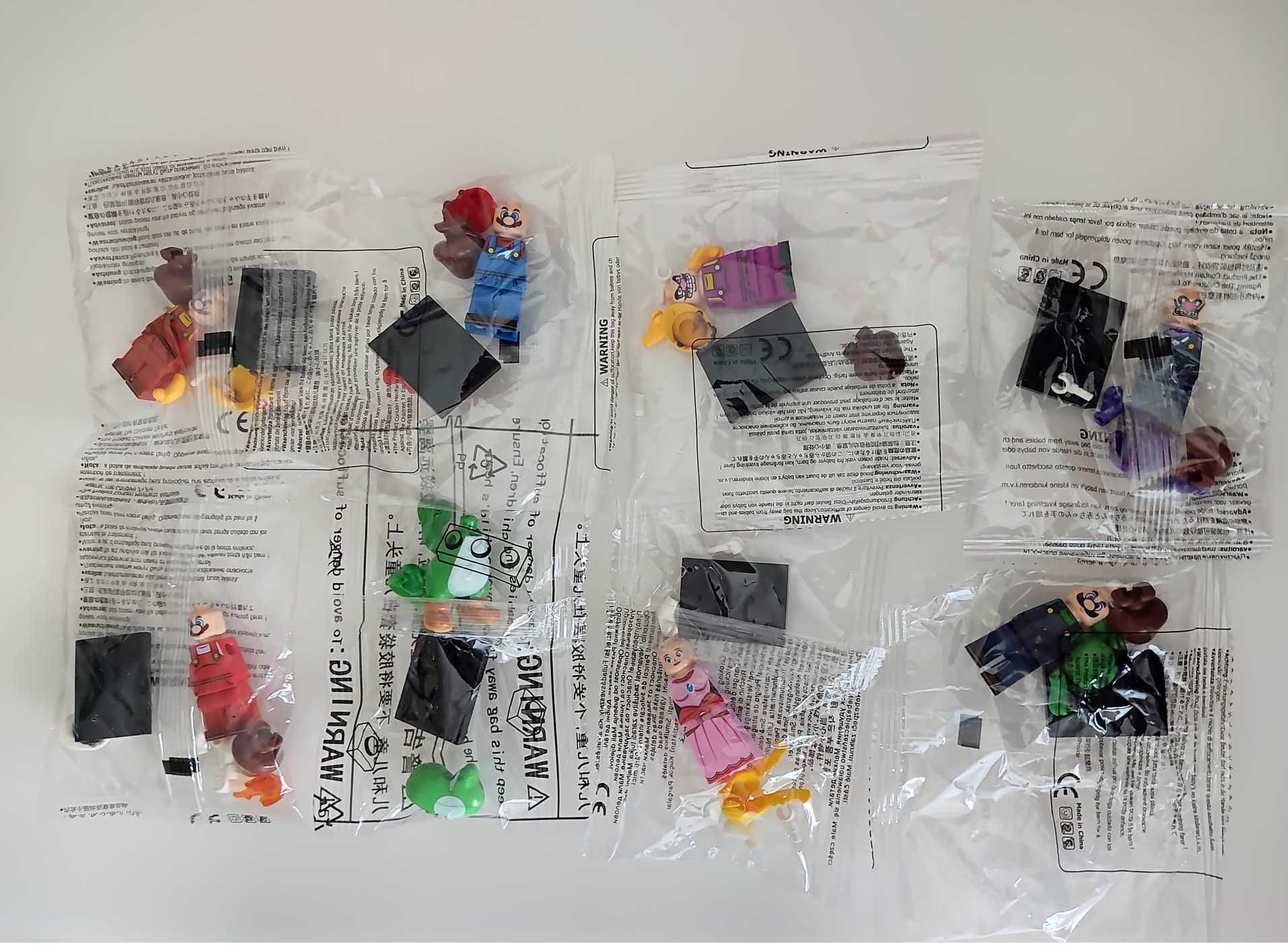 Coleção de bonecos minifiguras Super Mário nº2 (compatíveis com Lego)