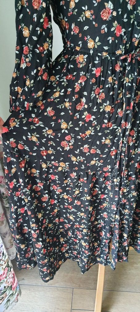 Nowa sukienka mango długa kwiaty xs s