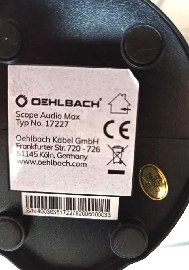 Antena wewnętrzna DAB+ OEHLBACH Scope Audio Max made in Germany