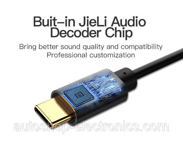 Топовый аудио кабель USB TYPE-C - 3.5 mm jack AUX для автомагнитолы