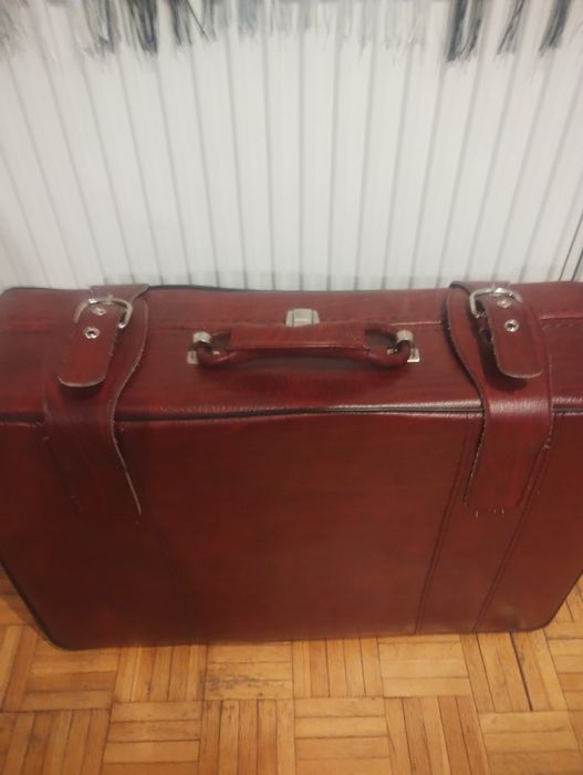 Walizka skorzana retro