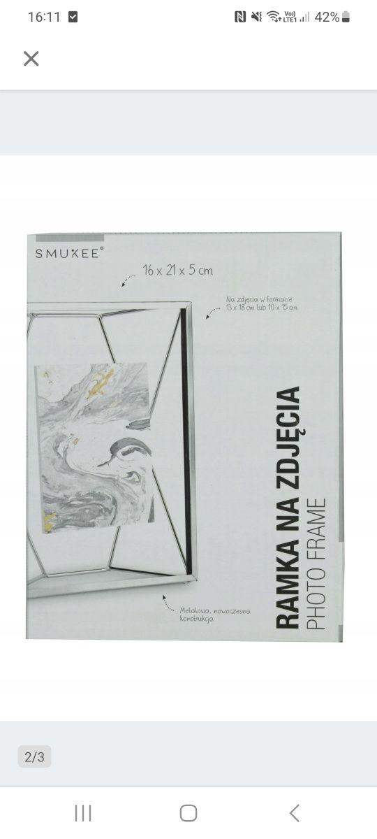 Zestaw ramek metalowych