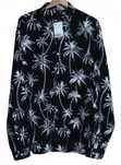 H&M koszula męska czarna w palmy Rozmiar L 100% wiskoza nowa z metką