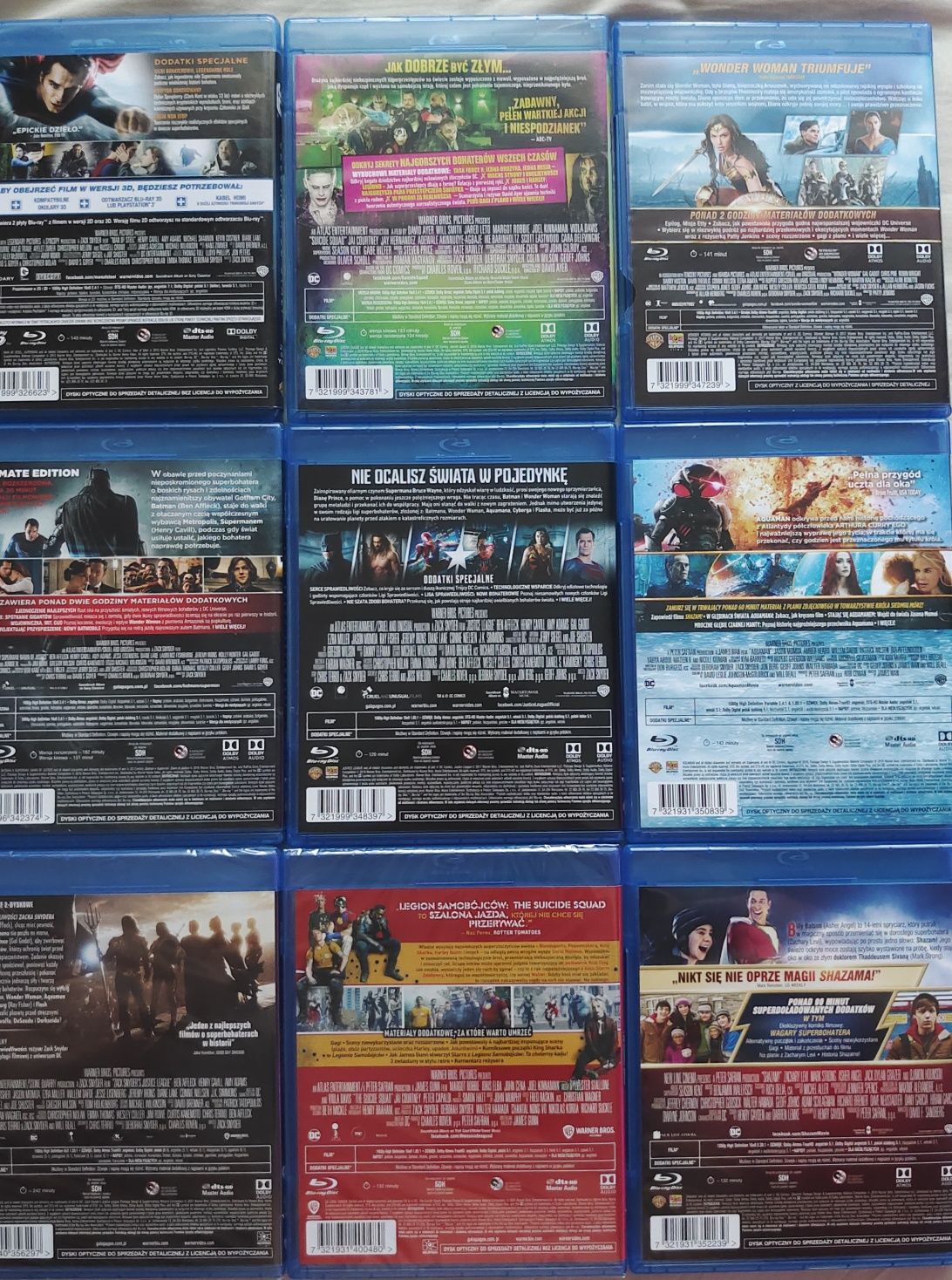 9 filmów DCU (blu-ray)