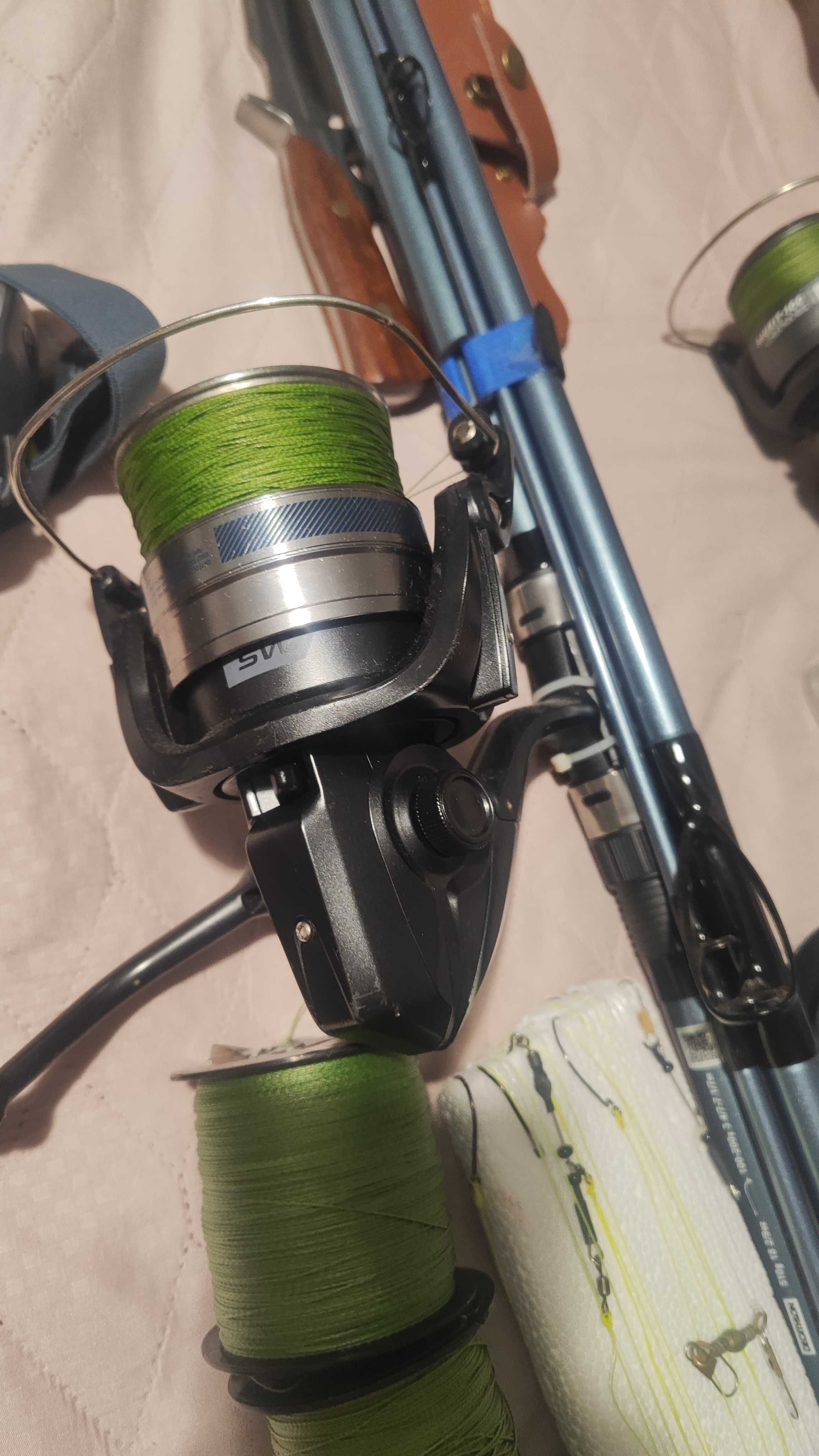 Artigo de pesca três Cana muita linha diversas diversas chumbadas