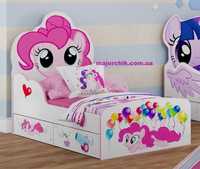 Кроватка розовая для девочки Little Pony Пинки Пай в наличии Литл Пони