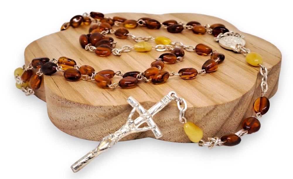 Różaniec z bursztynu, BURSZTYN BAŁTYCKI #1268