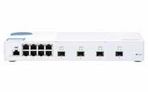 Qnap QSW-M408S zarządzalny przełącznik [4x10GbE SFP+, 8x1GbE RJ45]