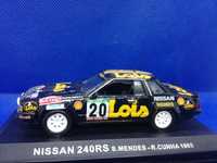 N. 142 Miniatura 1/43 Nissan 240 RS 1985 Santinho Mendes Rally de Port