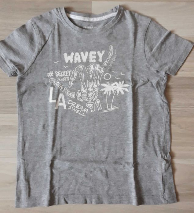 Primark bluzka kr.rękaw bawełna 122-128cm Zestaw 2szt.