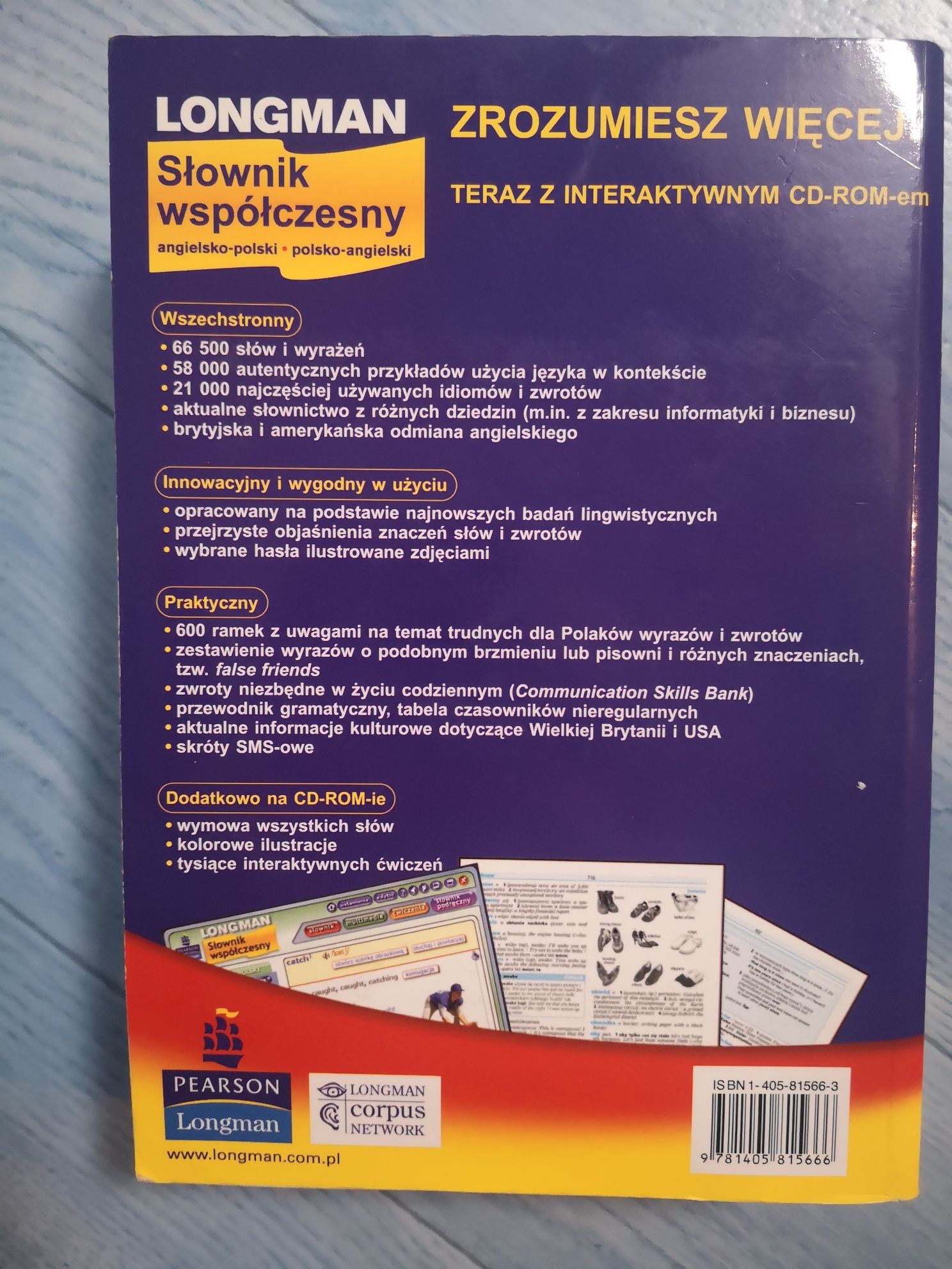 Longman słownik współczesny angielsko-polski Polsko-angielski + CD