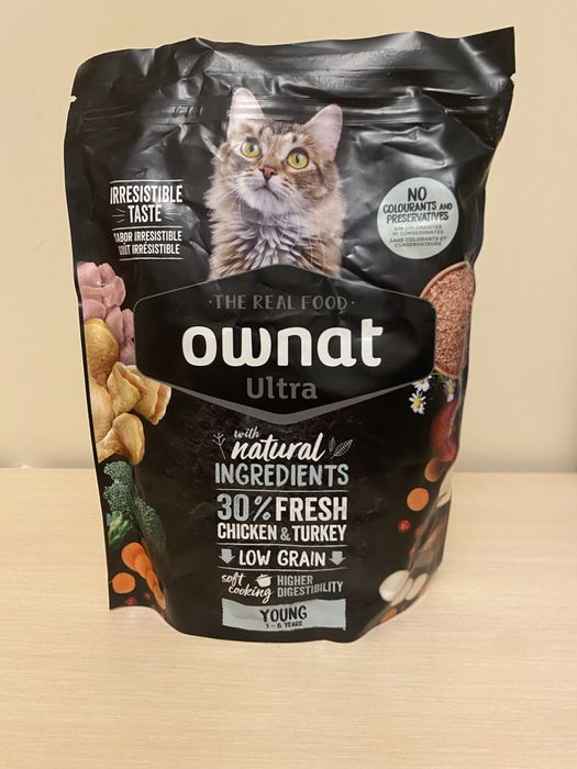 Сухой корм для кошек Ownat Ultra Young (курица и индейка)
