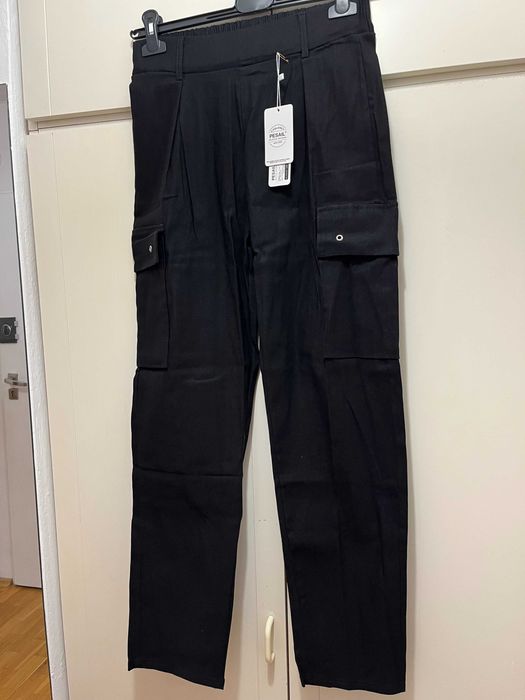 NOWE spodnie bojówki czarne M/38