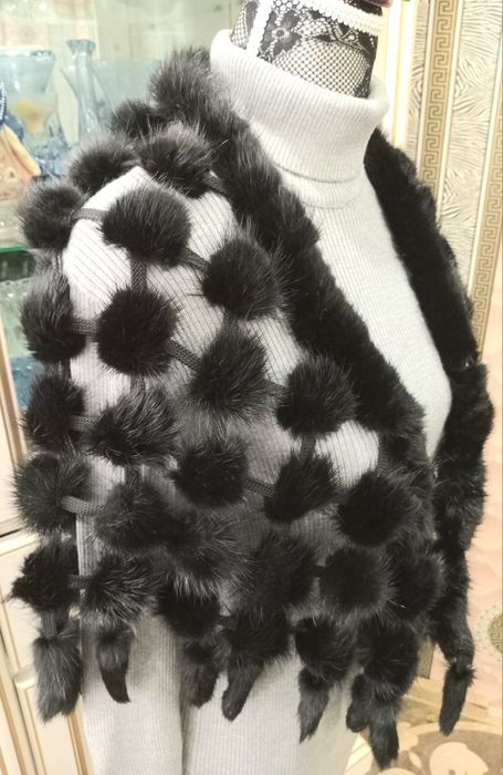 Норковая накидка. Мех из натуральной норки. (42 / ХL / 50).