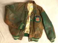 Kurtka bejsbolówka skórzana AVIREX Varsity Jacket, rozmiar L (XL)