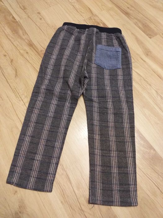 eleganckie spodnie w kratę rozm 110 Zara