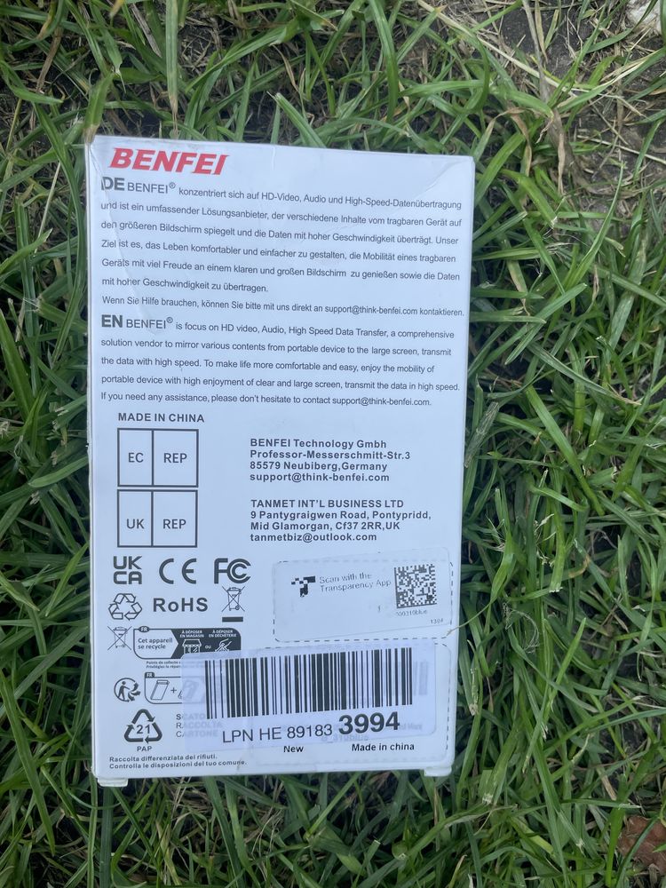 BENFEI USB-C HUB 4-в-1  HDMI, VGA, USB, зарядка