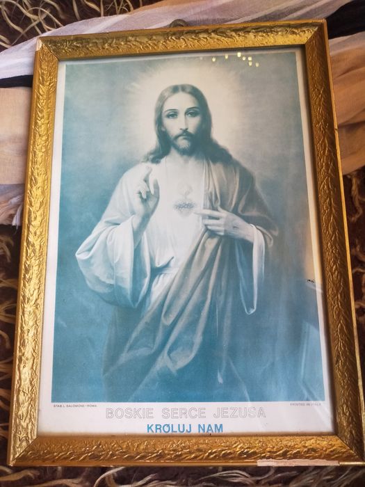 Obrazy obrazki święte JP II matka boska dewocjonalia