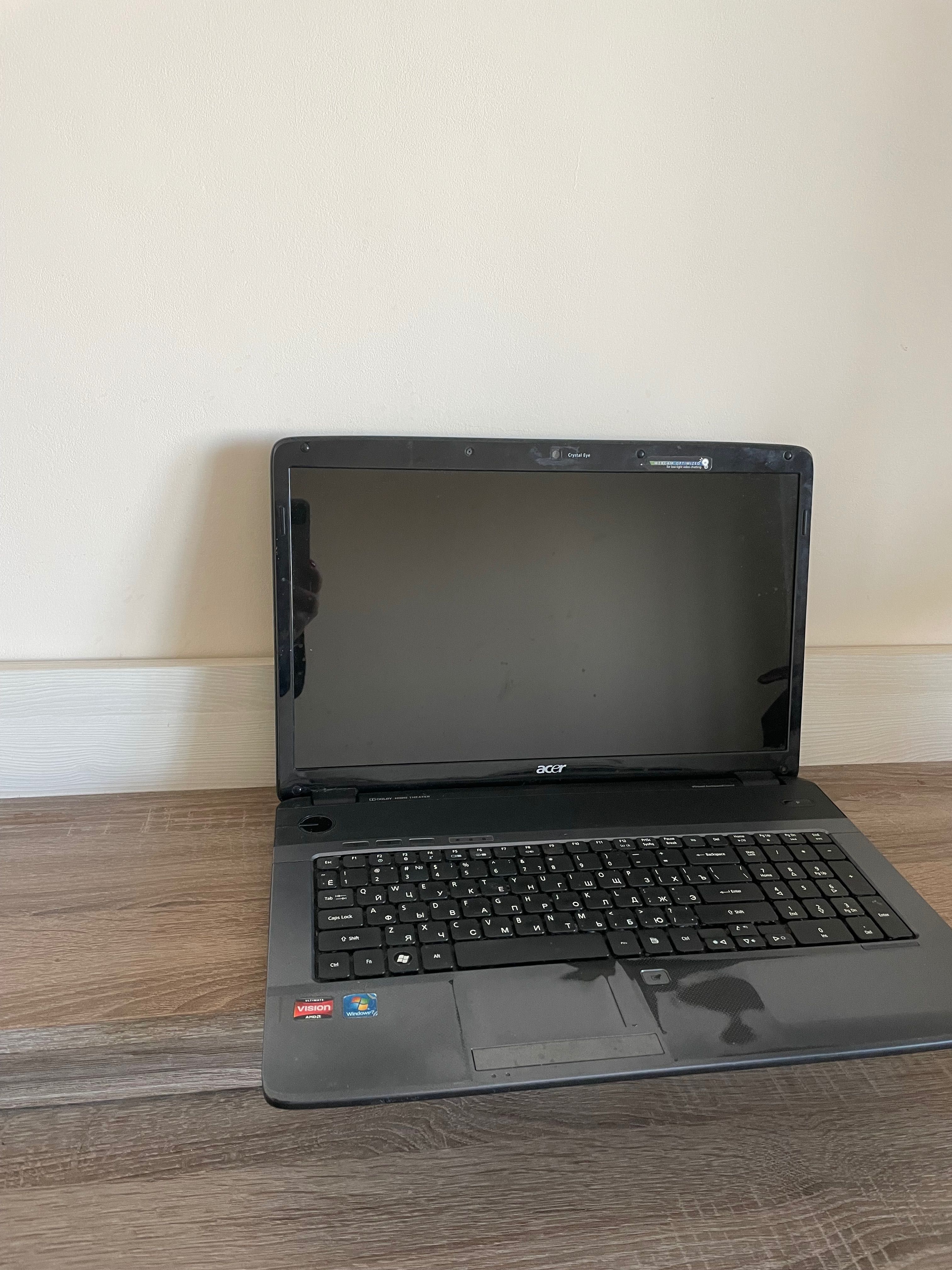 Продам ноутбук з великим екраном для дизайнерів Acer Aspiro 7540
