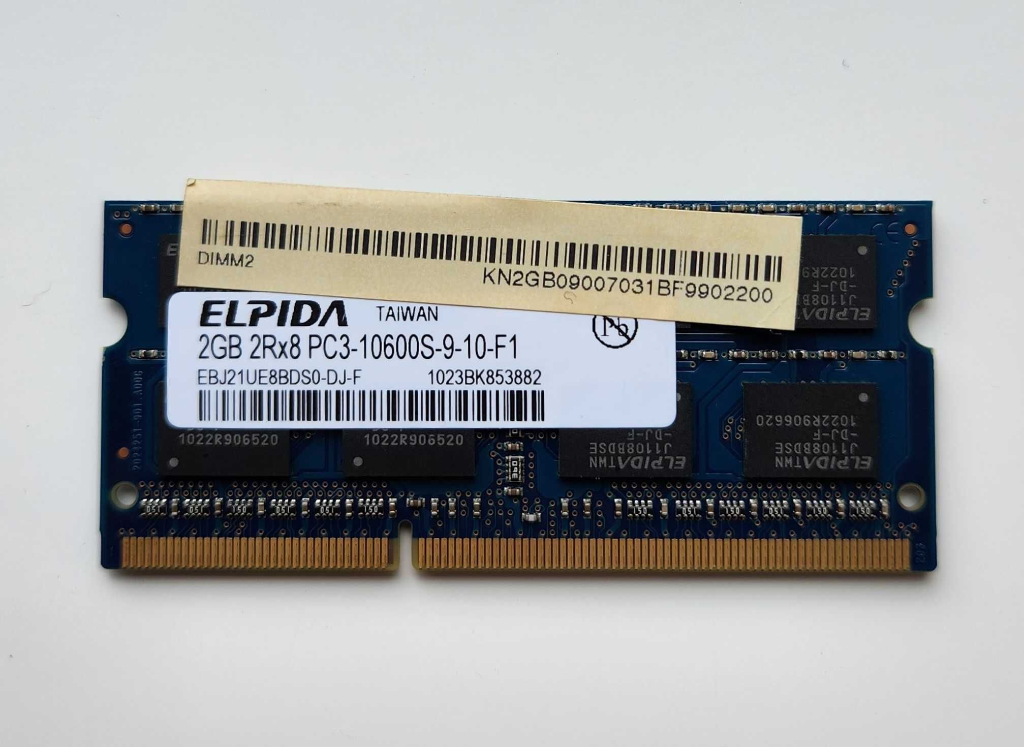 Оперативная память для ноутбука Elpida SODIMM DDR3 2Gb 1333 PC3-10600S