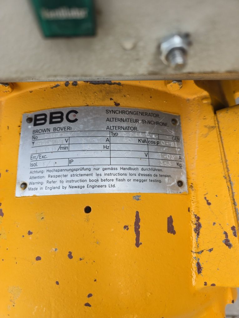 Agregat prądotwórczy 40kva deszczownia pimpa