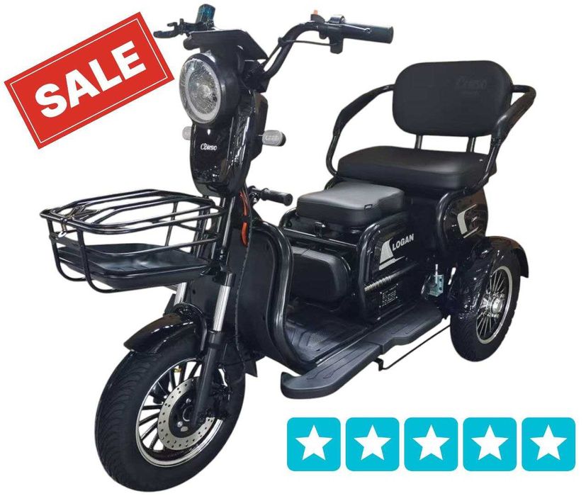 Електричний трицикл Corso Logan (1000W, 72V/20Ah)