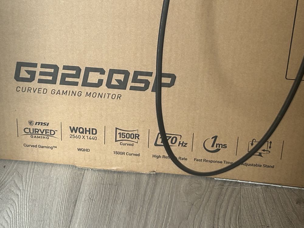 Monitor MSI G32CQ5P 32”, 170hz, zakrzywiony