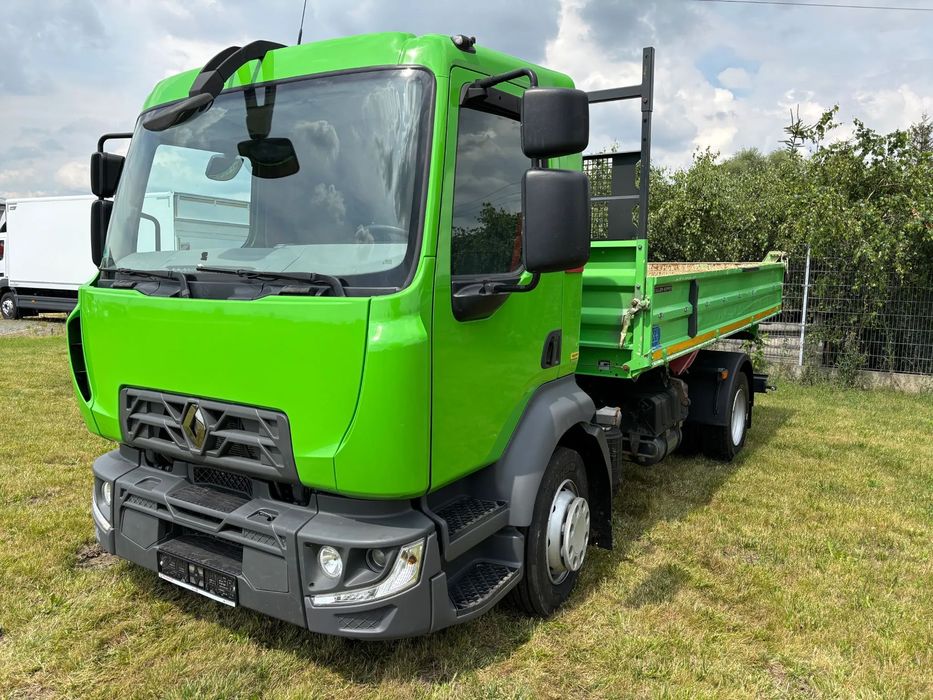 Renault D12 wywrotka, 12 ton DMC , zaczep do przyczepy , oryginalny kiper Meiller, mały przebieg od 1 właściciela z Niemiec, 6100 kg ładowność. manualna skrzynia , na resorze, idealna pod minikoparkę , przyczepę ( Mercedes ATEGO, AXOR, MAN TGM )  Wywrotka