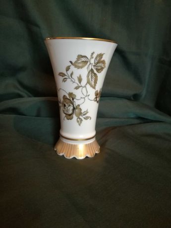 Antyk złoty Schumann wyjątkowy wazon porcelana