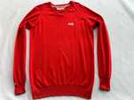 SuperDry _ Czerwony delikatny sweterek w serek M